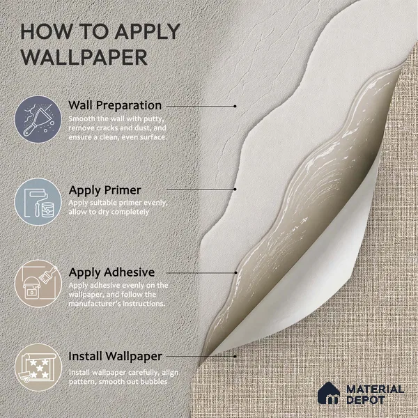 12113 | 5 Meter x 42 Inches Fabric Look Wallpaper - 57.41 Sq. Ft. | Minimum 10% wastage during installation
