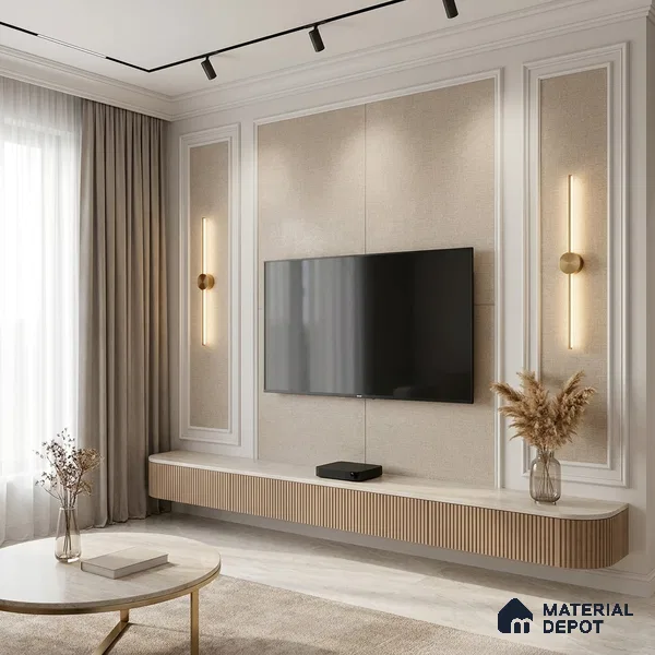 12113 | 5 Meter x 42 Inches Fabric Look Wallpaper - 57.41 Sq. Ft. | Minimum 10% wastage during installation