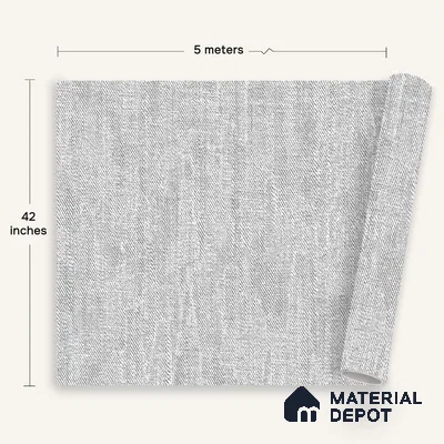 12166 | 5 Meter x 42 Inches Fabric Look Wallpaper - 57.41 Sq. Ft. | Minimum 10% wastage during installation