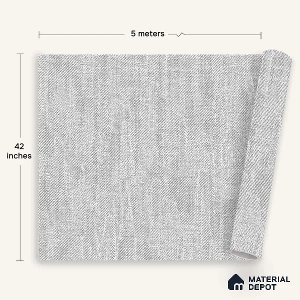 12166 | 5 Meter x 42 Inches Fabric Look Wallpaper - 57.41 Sq. Ft. | Minimum 10% wastage during installation