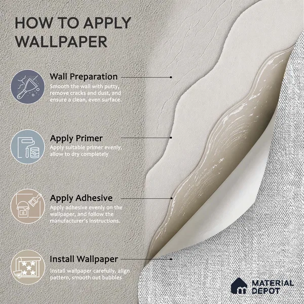 12166 | 5 Meter x 42 Inches Fabric Look Wallpaper - 57.41 Sq. Ft. | Minimum 10% wastage during installation