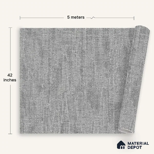 12167 | 5 Meter x 42 Inches Fabric Look Wallpaper - 57.41 Sq. Ft. | Minimum 10% wastage during installation