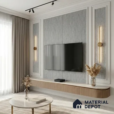 12167 | 5 Meter x 42 Inches Fabric Look Wallpaper - 57.41 Sq. Ft. | Minimum 10% wastage during installation