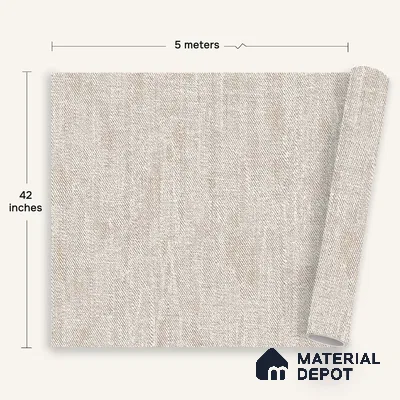 12162 | 5 Meter x 42 Inches Fabric Look Wallpaper - 57.41 Sq. Ft. | Minimum 10% wastage during installation