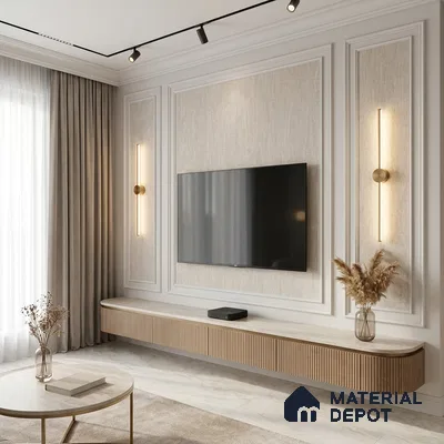 12162 | 5 Meter x 42 Inches Fabric Look Wallpaper - 57.41 Sq. Ft. | Minimum 10% wastage during installation