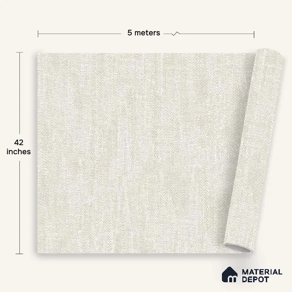 12163 | 5 Meter x 42 Inches Fabric Look Wallpaper - 57.41 Sq. Ft. | Minimum 10% wastage during installation