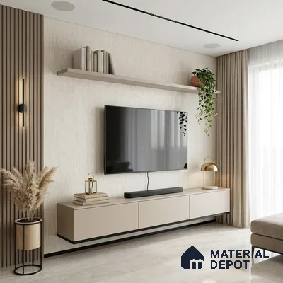 12163 | 5 Meter x 42 Inches Fabric Look Wallpaper - 57.41 Sq. Ft. | Minimum 10% wastage during installation