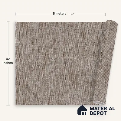 12165 | 5 Meter x 42 Inches Fabric Look Wallpaper - 57.41 Sq. Ft. | Minimum 10% wastage during installation