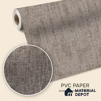 12165 | 5 Meter x 42 Inches Fabric Look Wallpaper - 57.41 Sq. Ft. | Minimum 10% wastage during installation
