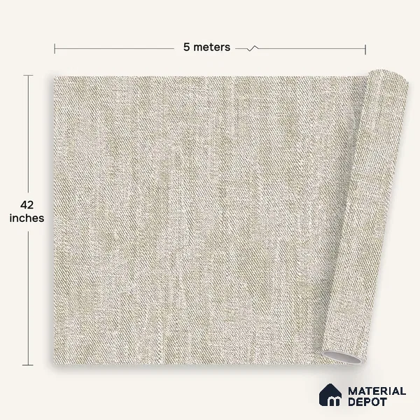 12164 | 5 Meter x 42 Inches Fabric Look Wallpaper - 57.41 Sq. Ft. | Minimum 10% wastage during installation