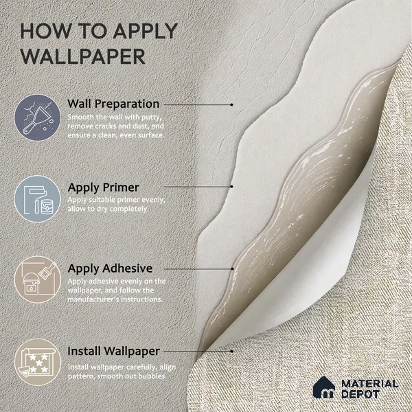 12164 | 5 Meter x 42 Inches Fabric Look Wallpaper - 57.41 Sq. Ft. | Minimum 10% wastage during installation
