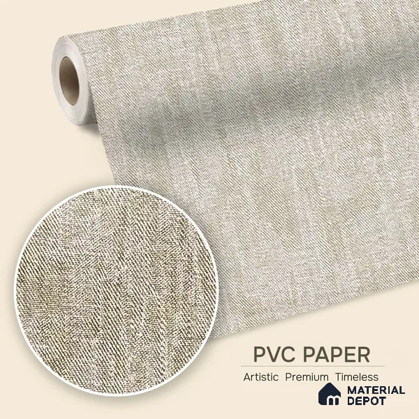 12164 | 5 Meter x 42 Inches Fabric Look Wallpaper - 57.41 Sq. Ft. | Minimum 10% wastage during installation