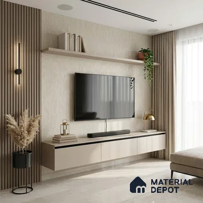 12164 | 5 Meter x 42 Inches Fabric Look Wallpaper - 57.41 Sq. Ft. | Minimum 10% wastage during installation