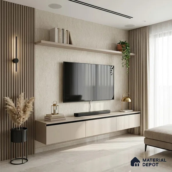 12164 | 5 Meter x 42 Inches Fabric Look Wallpaper - 57.41 Sq. Ft. | Minimum 10% wastage during installation