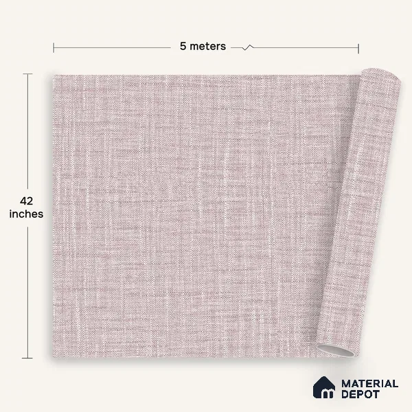 12160 | 5 Meter x 42 Inches Fabric Look Wallpaper - 57.41 Sq. Ft. | Minimum 10% wastage during installation