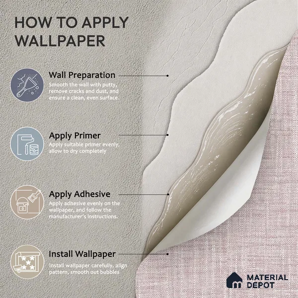 12160 | 5 Meter x 42 Inches Fabric Look Wallpaper - 57.41 Sq. Ft. | Minimum 10% wastage during installation