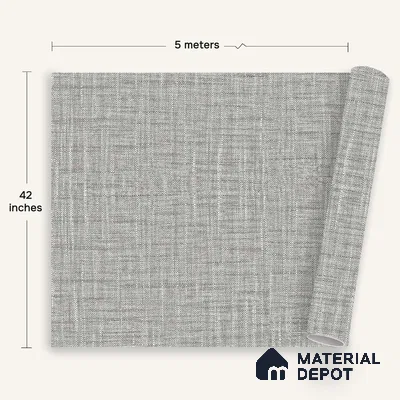 12161 | 5 Meter x 42 Inches Fabric Look Wallpaper - 57.41 Sq. Ft. | Minimum 10% wastage during installation
