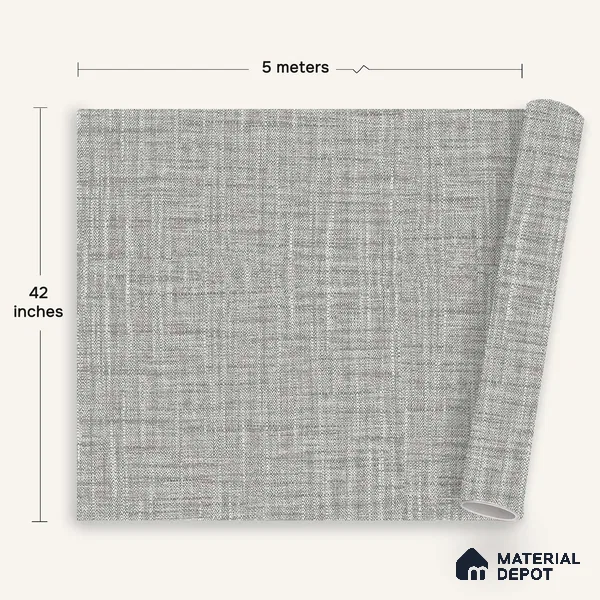 12161 | 5 Meter x 42 Inches Fabric Look Wallpaper - 57.41 Sq. Ft. | Minimum 10% wastage during installation