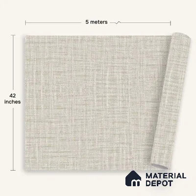12154 | 5 Meter x 42 Inches Fabric Look Wallpaper - 57.41 Sq. Ft. | Minimum 10% wastage during installation