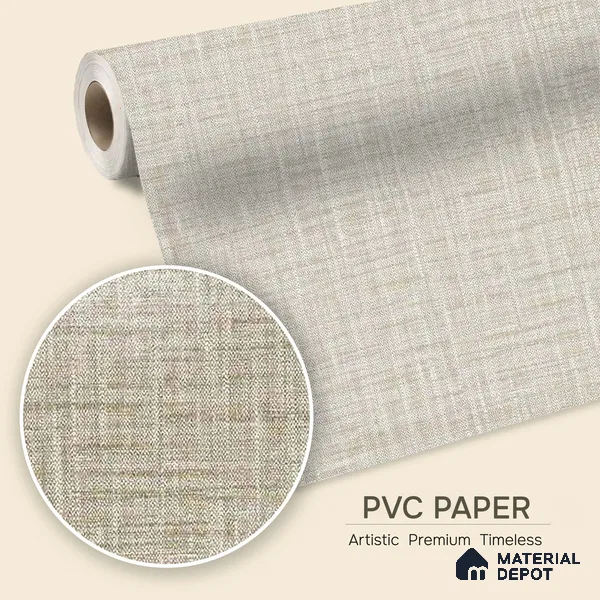 12154 | 5 Meter x 42 Inches Fabric Look Wallpaper - 57.41 Sq. Ft. | Minimum 10% wastage during installation