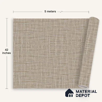 12157 | 5 Meter x 42 Inches Fabric Look Wallpaper - 57.41 Sq. Ft. | Minimum 10% wastage during installation