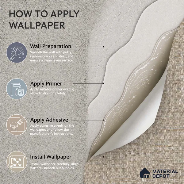 12157 | 5 Meter x 42 Inches Fabric Look Wallpaper - 57.41 Sq. Ft. | Minimum 10% wastage during installation