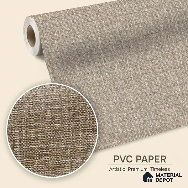 12157 | 5 Meter x 42 Inches Fabric Look Wallpaper - 57.41 Sq. Ft. | Minimum 10% wastage during installation