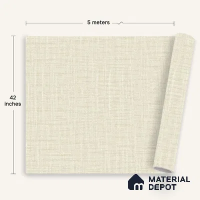 12158 | 5 Meter x 42 Inches Fabric Look Wallpaper - 57.41 Sq. Ft. | Minimum 10% wastage during installation
