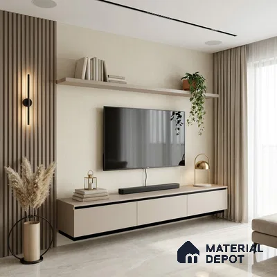 12158 | 5 Meter x 42 Inches Fabric Look Wallpaper - 57.41 Sq. Ft. | Minimum 10% wastage during installation