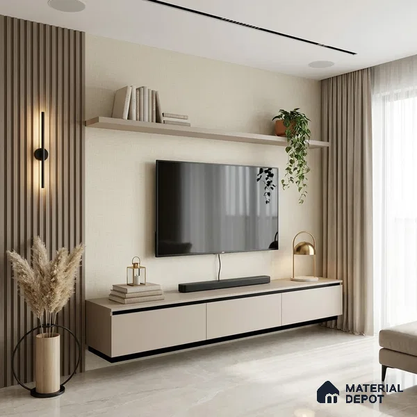12158 | 5 Meter x 42 Inches Fabric Look Wallpaper - 57.41 Sq. Ft. | Minimum 10% wastage during installation