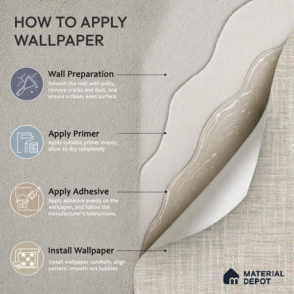 12156 | 5 Meter x 42 Inches Fabric Look Wallpaper - 57.41 Sq. Ft. | Minimum 10% wastage during installation