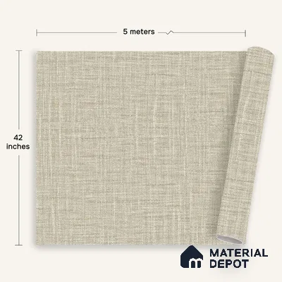 12159 | 5 Meter x 42 Inches Fabric Look Wallpaper - 57.41 Sq. Ft. | Minimum 10% wastage during installation