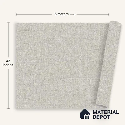 12143 | 5 Meter x 42 Inches Fabric Look Wallpaper - 57.41 Sq. Ft. | Minimum 10% wastage during installation