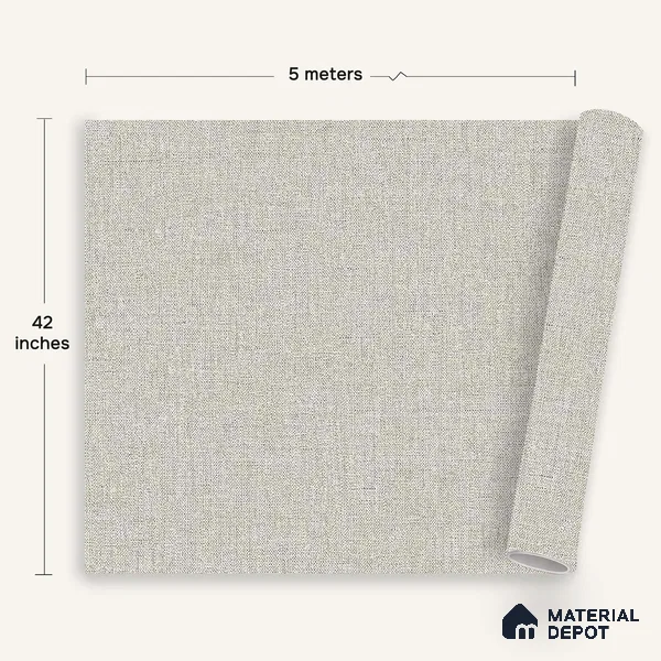 12143 | 5 Meter x 42 Inches Fabric Look Wallpaper - 57.41 Sq. Ft. | Minimum 10% wastage during installation