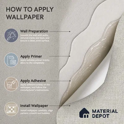 12143 | 5 Meter x 42 Inches Fabric Look Wallpaper - 57.41 Sq. Ft. | Minimum 10% wastage during installation