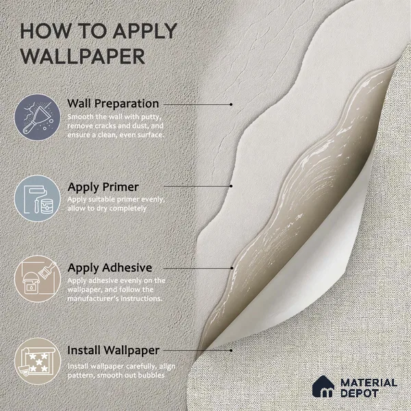 12143 | 5 Meter x 42 Inches Fabric Look Wallpaper - 57.41 Sq. Ft. | Minimum 10% wastage during installation