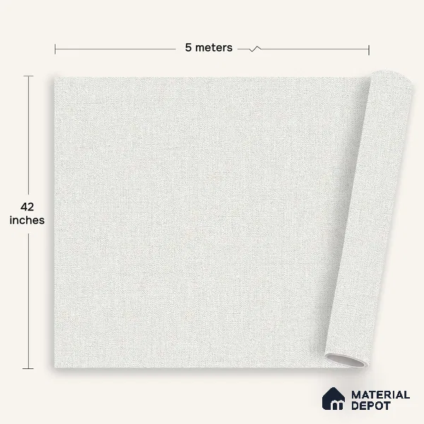 12150 | 5 Meter x 42 Inches Fabric Look Wallpaper - 57.41 Sq. Ft. | Minimum 10% wastage during installation