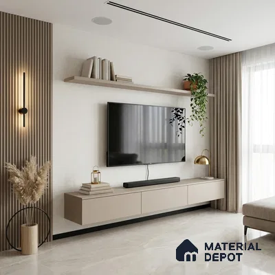 12150 | 5 Meter x 42 Inches Fabric Look Wallpaper - 57.41 Sq. Ft. | Minimum 10% wastage during installation
