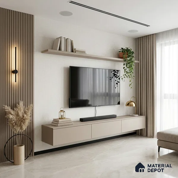 12150 | 5 Meter x 42 Inches Fabric Look Wallpaper - 57.41 Sq. Ft. | Minimum 10% wastage during installation