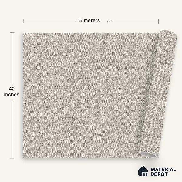 12148 | 5 Meter x 42 Inches Fabric Look Wallpaper - 57.41 Sq. Ft. | Minimum 10% wastage during installation