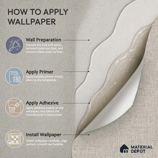 12148 | 5 Meter x 42 Inches Fabric Look Wallpaper - 57.41 Sq. Ft. | Minimum 10% wastage during installation