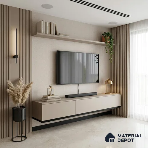12148 | 5 Meter x 42 Inches Fabric Look Wallpaper - 57.41 Sq. Ft. | Minimum 10% wastage during installation