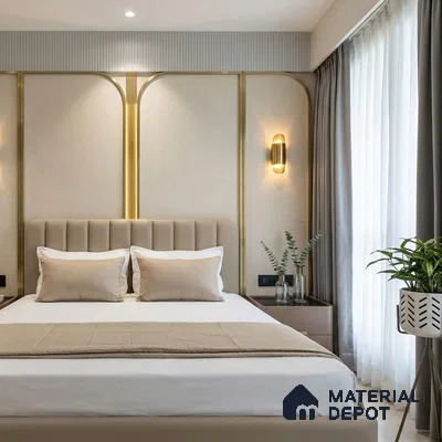 12144 | 5 Meter x 42 Inches Fabric Look Wallpaper - 57.41 Sq. Ft. | Minimum 10% wastage during installation