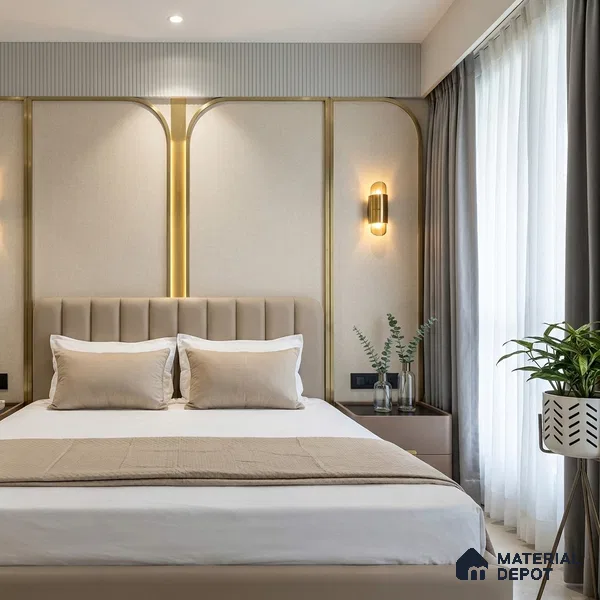 12144 | 5 Meter x 42 Inches Fabric Look Wallpaper - 57.41 Sq. Ft. | Minimum 10% wastage during installation