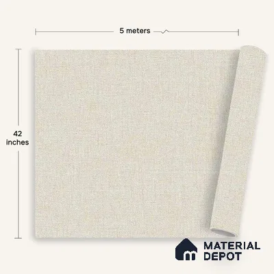 12144 | 5 Meter x 42 Inches Fabric Look Wallpaper - 57.41 Sq. Ft. | Minimum 10% wastage during installation
