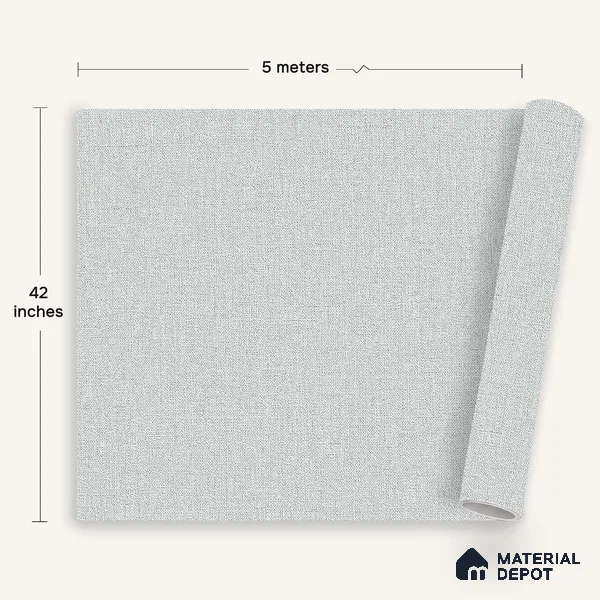 12151 | 5 Meter x 42 Inches Fabric Look Wallpaper - 57.41 Sq. Ft. | Minimum 10% wastage during installation