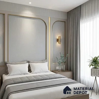 12152 | 5 Meter x 42 Inches Fabric Look Wallpaper - 57.41 Sq. Ft. | Minimum 10% wastage during installation