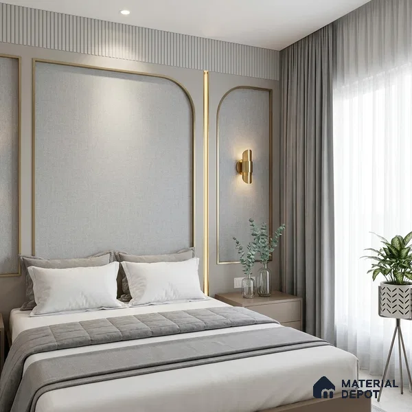 12152 | 5 Meter x 42 Inches Fabric Look Wallpaper - 57.41 Sq. Ft. | Minimum 10% wastage during installation