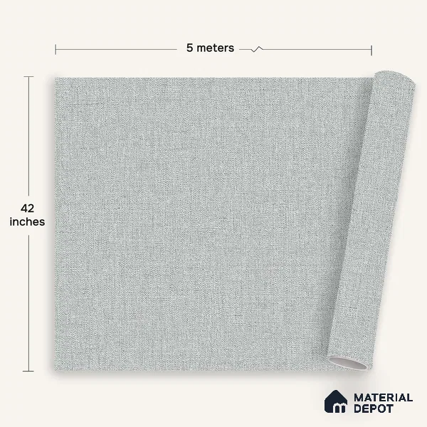 12152 | 5 Meter x 42 Inches Fabric Look Wallpaper - 57.41 Sq. Ft. | Minimum 10% wastage during installation