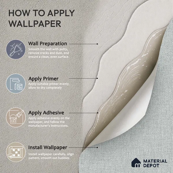 12152 | 5 Meter x 42 Inches Fabric Look Wallpaper - 57.41 Sq. Ft. | Minimum 10% wastage during installation